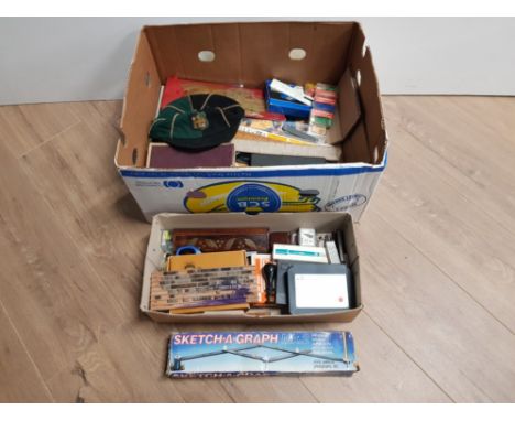2 BOXES OF STATIONERY INCLUDING SKETCH A GRAPH
