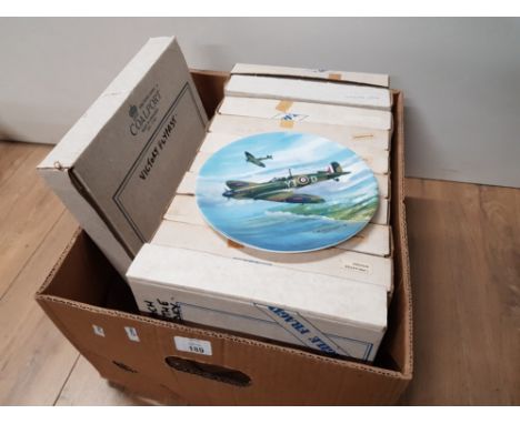 11 COALPORT LIMITED EDITION PLATES ALL WAR PLANE THEMED