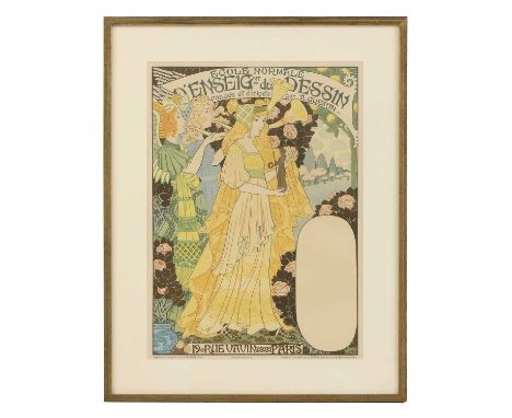 ▴ Gustave Lorain (French, 1882-1965)‘Ecole Du Dessin’, c.1900lithograph in colours, published by G de Malherbe, Paris59 x 42c