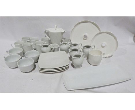 Seven boxes of assorted ceramics to include white M &amp; S and Andante Square, ceramic mugs, Waitrose, M &amp; S Maxim white
