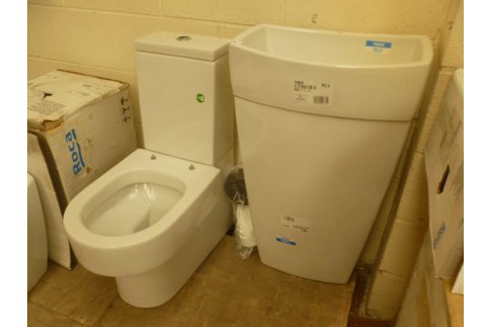 Roca Toilet And Sink Set Roca Happening Back To Wall