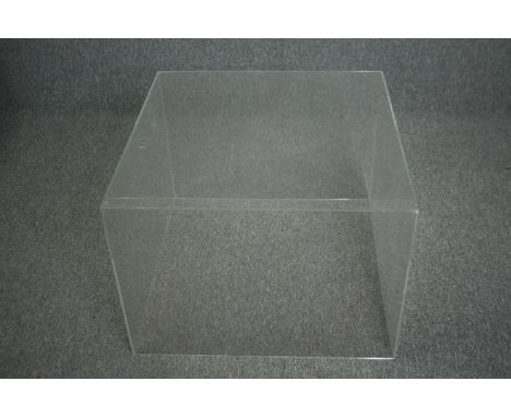 Coffee table, 1980s vintage lucite. H.50 W.71 D.71cm. 