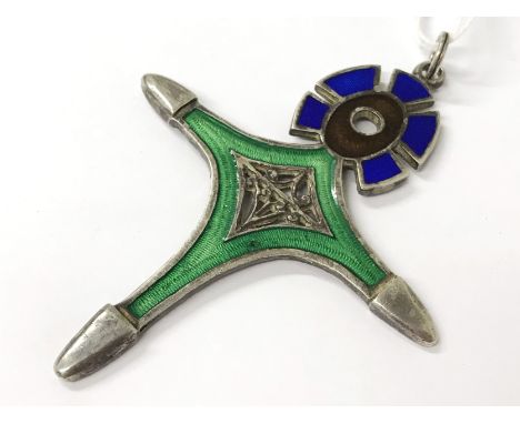 Vintage Enamel Brooch