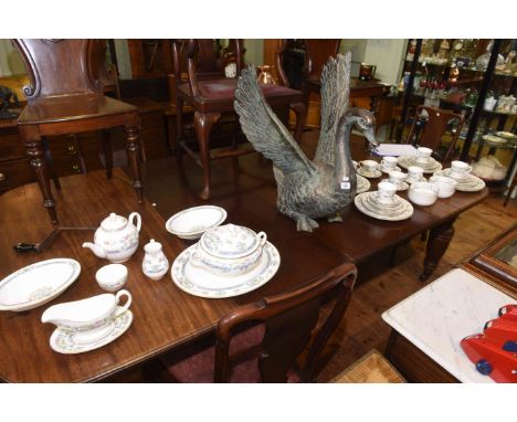 Royal Worcester Mayfield eight place setting dinner and tea service with tureen and teapot (little if at all used)