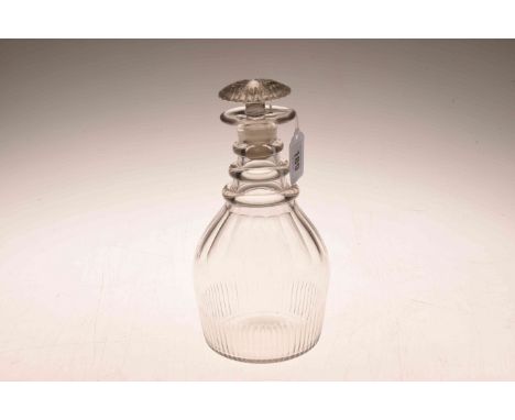 Regency cut-glass decanter, 24.5cm