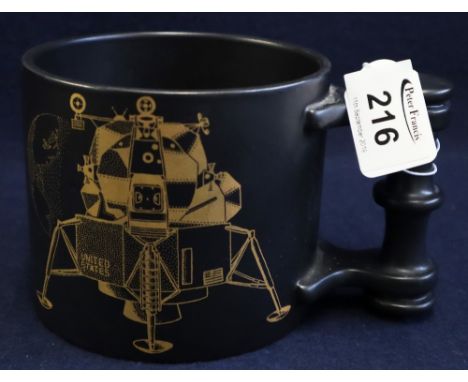 Portmeirion pottery John Cuffley designed commemorative tankard 'Here Men from the Planet Earth first set foot upon the moon 