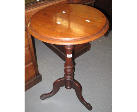 19th Century mahogany tripod table. (B.P. 24% incl. VAT)