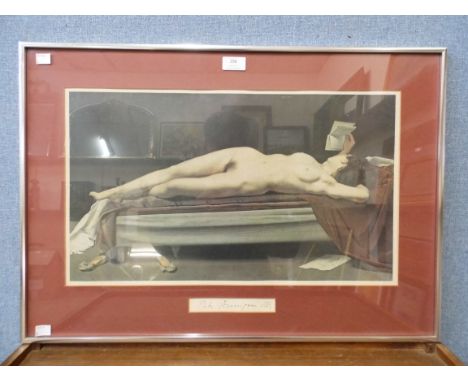A Pietro Annigoni print, framed 