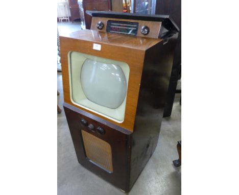 A vintage walnut cased Cossor television, model no. 920 