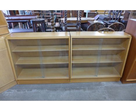 A pair of G-Plan Brandon light oak bookcases 