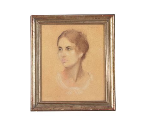 λ Neville Lytton (British 1879-1951) Portrait of Helen Wills  Pastel and chalk  Signed lower left  46 x 39cm (18 x 15¼ in.)He