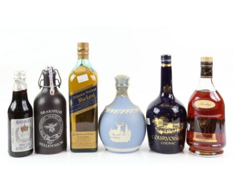 1 bottle Hennessy privilege for the Hennessy Cup 1997, Glenfiddich 21 Year Old in a Wedgewood Decanter, Courvoisier Chateau L