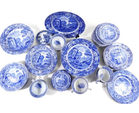 A comprehensive Copeland Spode Italian part service, to include serving bowl, 24cm Dia. dinner plates, side plates, bowls, cu