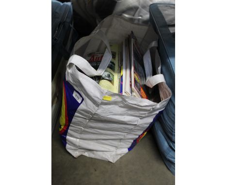 A bag of Automobile magazines