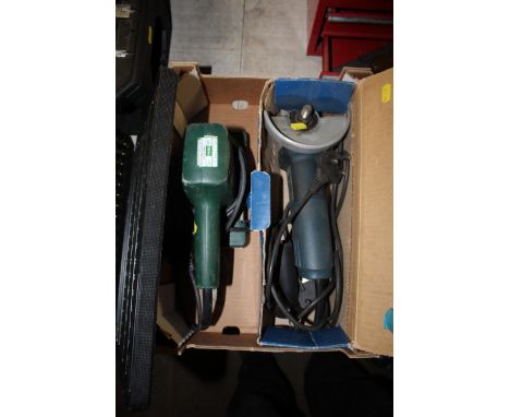 A Bosch PSS230 sander and a Bosch GWS660 angle grinder in original box