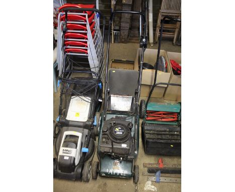 A Hayter petrol rotary lawn mower with Briggs and Stratton quantum XM35 engine 