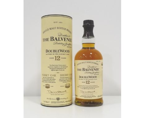 BALVENIE 12YO DOUBLEWOOD
The classic Balvenie 12 Year Old Single Malt Scotch Whisky is on display here in the Doublewood vari