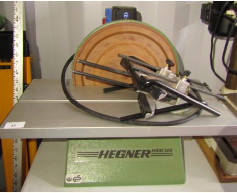 A Hegner HSM300 disc sander, 240v