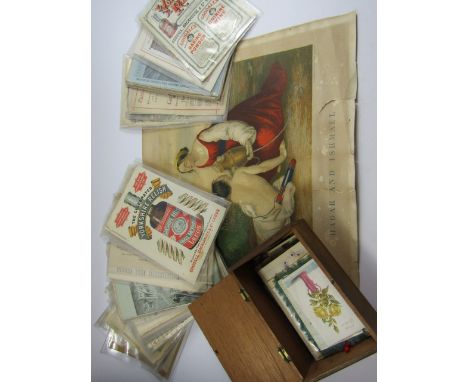 19thC book illustrations and engravings, magic lantern slides, early 20thC greetings cards, Victorian advertising pamphlets a