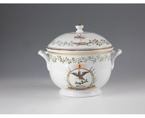 Terrine aus dem Speiseservice des Herzogs Maximilian von Österreich, Kaiser von Mexico Rauensteiner Porzellanfabrik Friedrich