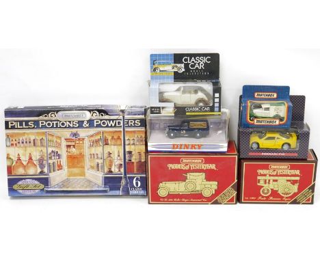 Matchbox boxed diecast model cars to include Matchbox Pills, Potions &amp; Powders, Models of Yesteryear 1920 Rolls Royce Voi