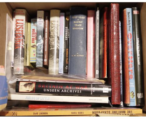 Militaria, assorted volumes&nbsp;to include:- 
"Learning Morse", limp covers
Shaw, Franklin Jane
"We Remember the Blitz"
Simp