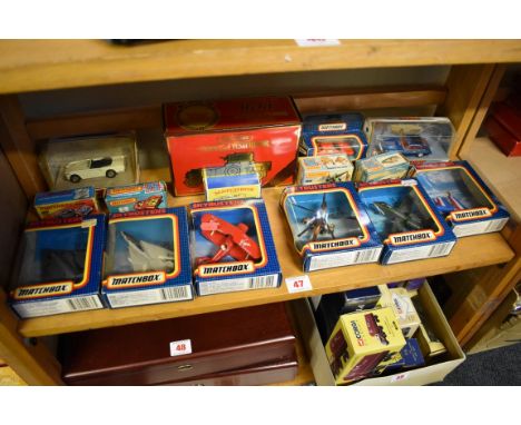 Diecast:&nbsp;a collection of boxed Matchbox vehicles to include: Nos: 36 Opal Diplomat; 56 Hi-Tailer; 56 Mercedes; 69 Rola-m