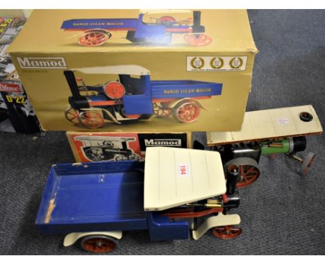 A Mamod SW1 steam wagon;&nbsp;together with a similar TE1 traction engine, each boxed.&nbsp; &nbsp; 