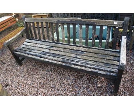 Wooden garden bench