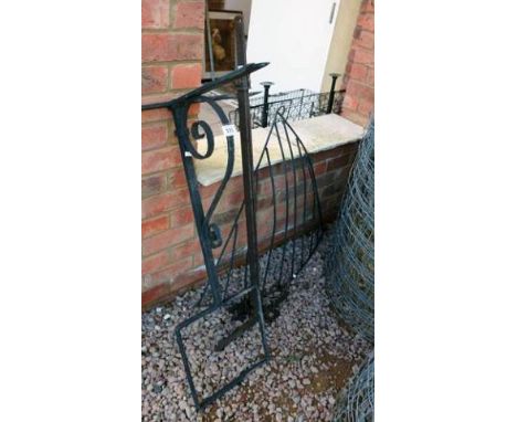 3 pieces of metalware to include old bracket