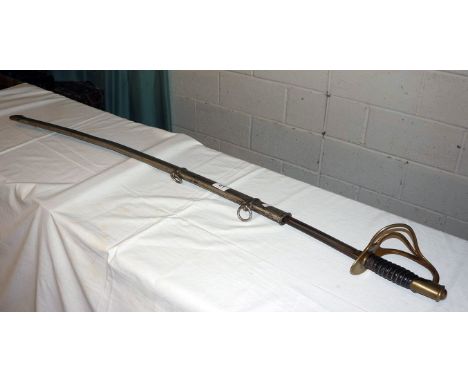 American Civil War sword in scabbard dated 1864