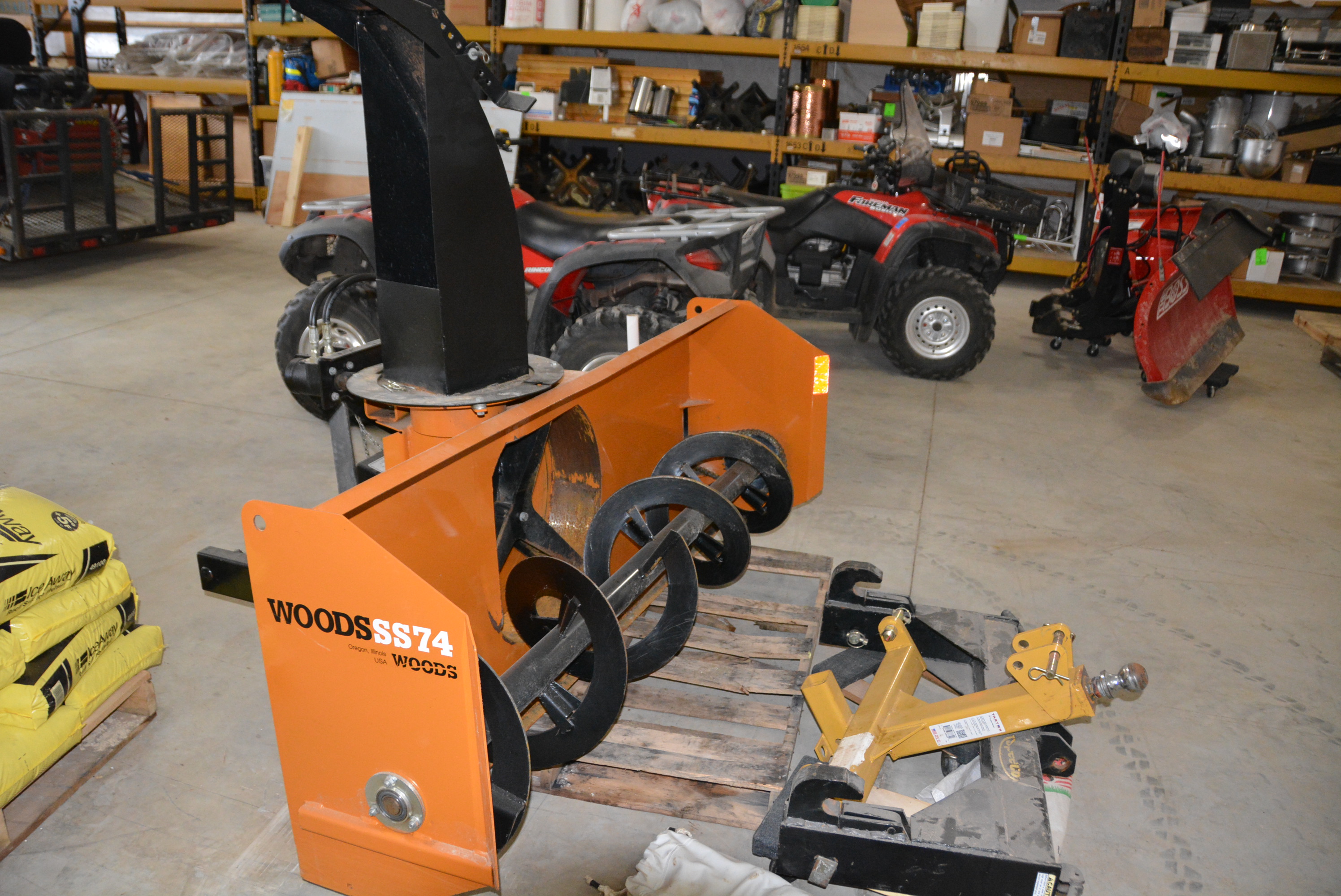 Woods Ss74 3pt Snow Blower