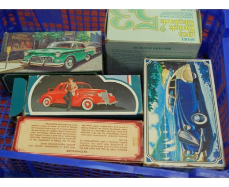 Avon Products, Car Replicas in Glass &amp; Plastic inc Aftershave/Talc, all Mint Boxed &amp; Unused as issued. (USA issue Mid
