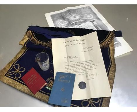 Masonic Interest:  The Complete Manual of Freemasonry, by William Harvey, The Dunfermline Abbey Royal Arts Chapter blue fring