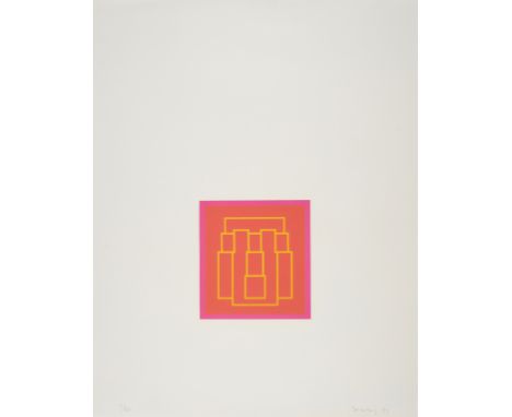δ Robyn Denny (1930-2014)Portrait Series III and VTwo lithographs printed in colours, 1973, both signed in pencil, numbered f