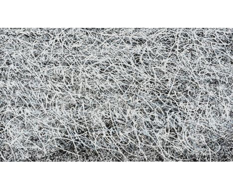 José Parlá (b. 1973)The FoundersArchival pigment print in black and white, 2021, signed in ink and numbered from the edition 