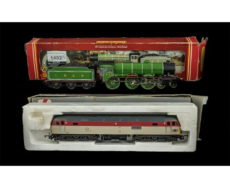 Hornby Railway 00 Gauge Scale Model LNER Class B17, boxed, together with a Lima model Royal Army Ordinance Corps model, boxed