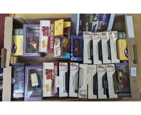 Quantity of Die Cast Models, comprising Days Gone, Lledo, Atlas, Corgi, 20 in total.  Includes Jaguar E-Type, fire engine, Gr