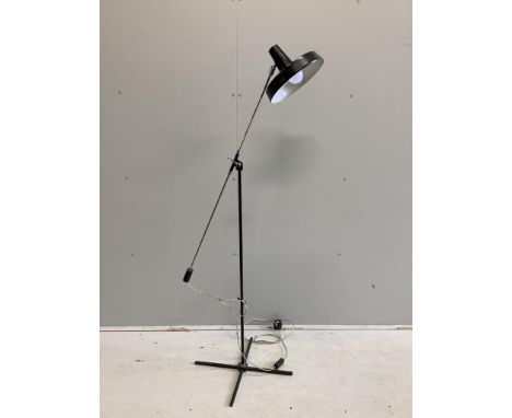 A mid century floor lamp, height 150cm. Condition - fair