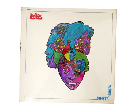 Love; Forever Changes LP record album, on orange stereo Elektra label, EKS 74013 A1/B1. Condition - fair to good, light surfa