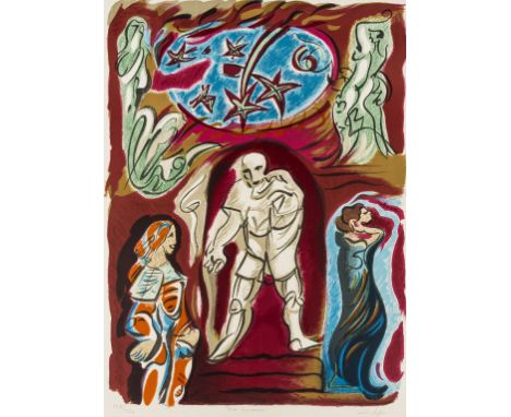 δ Andre Masson (1896-1987)Don GiovanniLithograph printed in colours, 1977, signed, titled and numbered from the edition of 25