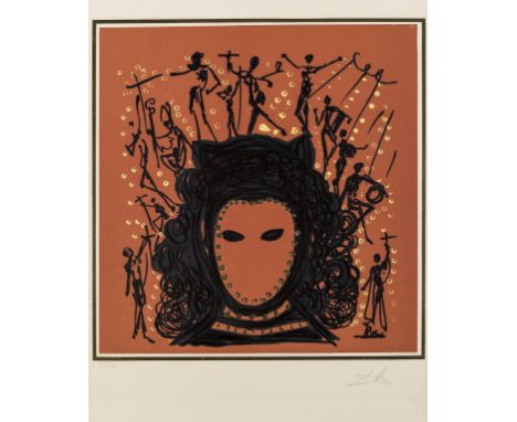 δ Salvador Dali (1904-1989)A plate, from The Twelve Apostles | The Knights of the Round Table (Field 72-14-H; M&amp;L 1515)Li