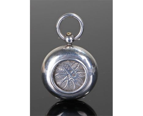 Victorian silver Sovereign case holder, Maker Frederick Bradford McCrea - Army & Navy Co-operative Society Ltd, with broad ar