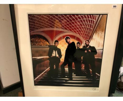 KEVIN WESTENBERG. ARR. FRANZ FERDINAND, SIGNED LIMITED EDITION COLOUR PHOTOGRAPHIC PRINT, 6/25. 58 x 62cms.
