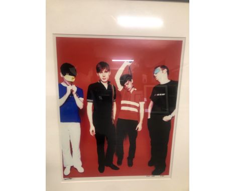 STEVE DOUBLE. ARR. FRANZ FERDINAND, SIGNED LIMITED EDITION COLOUR PHOTOGRAPHIC PRINT, 2/50. 46 x 37cms.