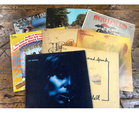 TWENTY EIGHT  LP's INCLUDING - BEATLES, NEIL YOUNG, ROLLING STONES, JONI MITCHELL ETC.