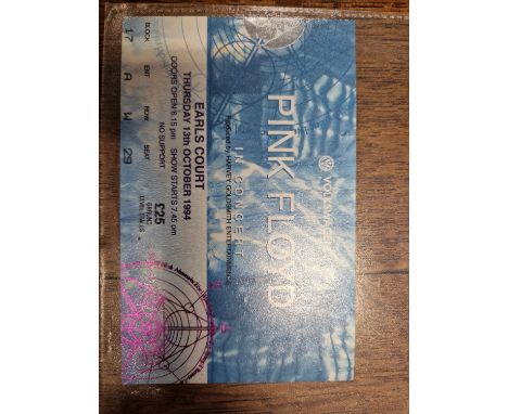 A PINK FLOYD TICKET FROM EARLS COURT 13th OCTOBER 1994