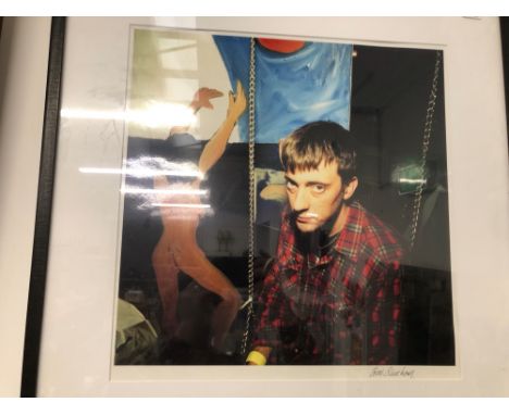 TOM SHEEAN. ARR. GRAHAM COXON (BLUR) SIGNED COLOUR PHOTOGRAPHIC PRINT, 47x46cms