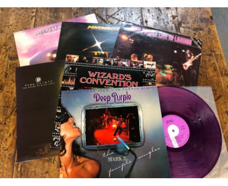 6 X DEEP PURPLE LP's - MARK 2 THE PURPLE SINGLES, PURPLE VINYL PURPLE TPS33 WIZARDS CONVENTION; RCA RS 1085 LYRIC INNER. THE 