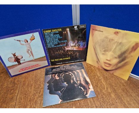 4 X ROLLING STONES LP's - GET YER YA YA'S OUT, DECCA SKL 5065 DECCA WHITE LABELS. GIMME SHELTER, DECCA SKL 5101. GOATS HEAD S